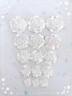 ♡まとめ買い割引中♡【ＤＰ-０９】ホワイトローズ　パールローズ