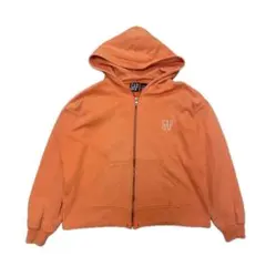 90s OLD GAP ジップ　パーカー　フーディー　オレンジ　ポーカーズ