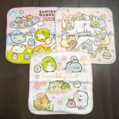 すみっコぐらし プチタオル 3枚セット ミニタオル 綿100% タオルハンカチ