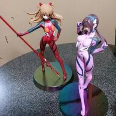 美品エヴァンゲリオンフギュア.アスカとマリ.アヤナミレイのみ突起1つ難３体セット