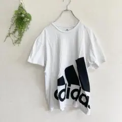 【メンズ】アディダス◇ビッグロゴ半袖Tシャツ【M】スポーツパフォーマンスロゴ