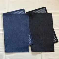 ランチョンマット 40×30 デニム　ヒッコリー　シンプル