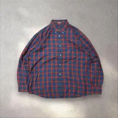 Euro vintage JOSE MILIA 90sコットンチェックBDシャツ