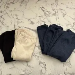 お得！4本セット　UNIQLO レギパン　裏起毛　フリースパンツ