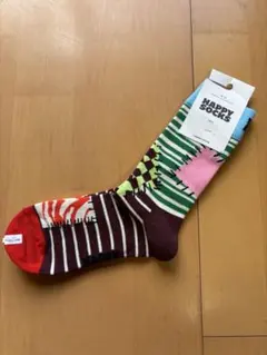 Happy Socks つぎはぎユニーク柄23-25.5㎝