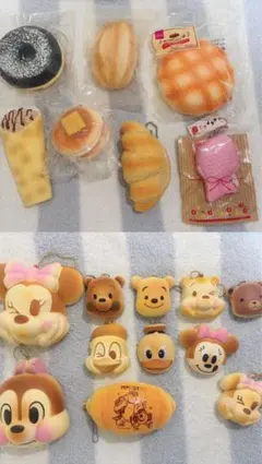 ディズニー パン スクイーズ ミニー ドナルド まとめ売り 平成当時品