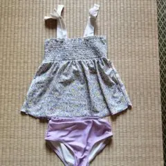 専用　petitmain 水着　シャーリングタンキニ　130