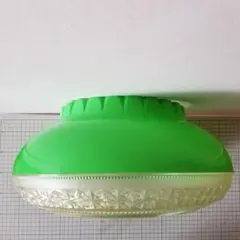 【昭和レトロ】グリーン プラスチック製 電気の傘だけ