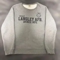 AVIREX LANGLEY AFB トレーナー XL グレー