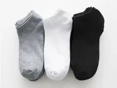 新品未使用 5足組くるぶしソックス・カジュアルスニーカーソックス・3色お選び可能