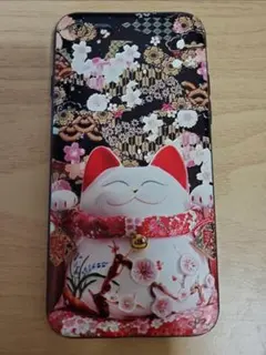ストラップホール有⭐癒し系笑顔　猫ちゃん　iPhone7/8【他】カバー