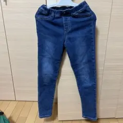 GU パンツ 130 ヌクヌクストレッチスキニーデニムパンツ