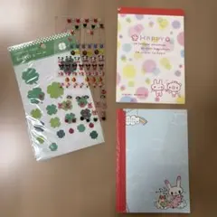 キャラクターシールとノートセット