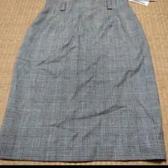昭和レトロ☆20000円値札 タグつき☆PINORE チェック柄 スカートのサムネイル