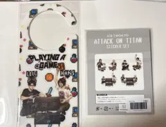 進撃の巨人　エアトゥーキョー　ゲームセンター　ステッカーセット　ドアノブプレート