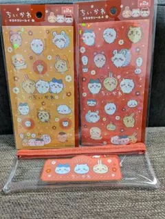 ちいかわ シールセット 透明ポーチ付き