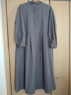 URBAN RESEARCH チェック柄バルーンスリーブワンピース