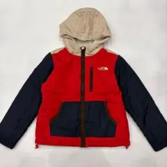 ノースフェイス　リバーシブル ボアジャケット 130 フード 中綿