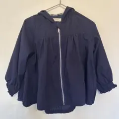 ネイビー フード付きアウター