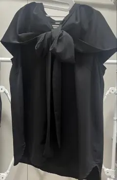 MilaOwen（ミラ オーウェン）ボウタイラッフルノースリブラウスのサムネイル