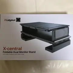 Xlayout デュアル モニタースタンド 折りたたみ パソコンモニター台