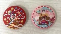 ディズニー刺繍缶バッジ　ミゲル　ヴァネロペ