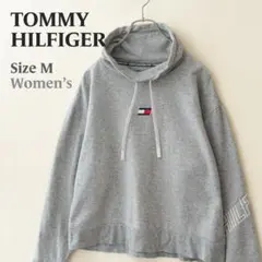トミーヒルフィガー SPORT モックネック スウェット M グレー 古着