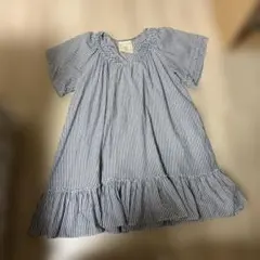 AS KNOW AS PINKY ストライプ 半袖ワンピース