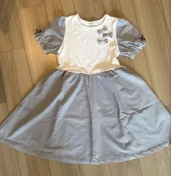 女の子140 半袖ワンピース　綿のサムネイル