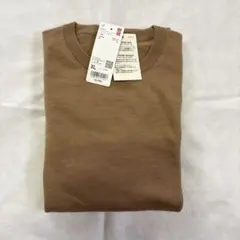 メリノクルーネックセーター　ベージュ XL