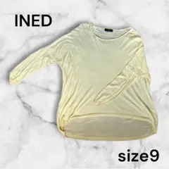 INED イネド 薄手 長袖 イエロー トップス 長袖Tシャツ 透け感のサムネイル