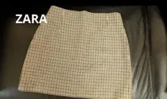 試着のみ　ZARA チェック柄 ミニスカート 完売品