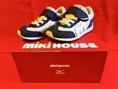 MIKI HOUSE × Mizuno ネイビー スニーカー