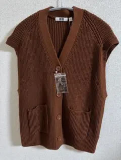 【UNIQLO U】Vネックカーディガン(ノースリーブ) Lサイズ