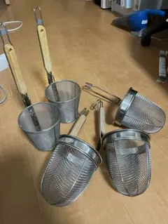 未使用新品 テボ 9個セット ラーメン うどん そば 湯切り マルゼン製 テボ 9個セット 未使用新品 ラーメン うどん そば 湯切り マルゼン製