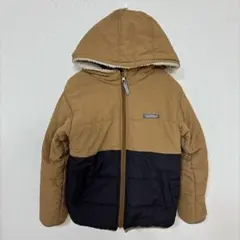 ブリーズ ジャケット フード 無地 140 茶 ナイロン ボア 通学 防寒