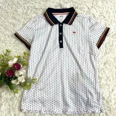 〝エレッセellesse〟ポロシャツ　メッシュ　スポーツウェア　ゴルフ　38