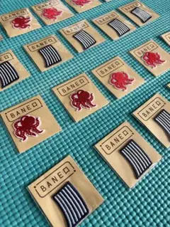 【大特価‼︎】タコ(10枚)シマ(10枚)　かまわぬ　刺繍　アイロンワッペン