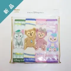 【新品】ディズニー ダッフィーフレンズ タオルハンカチ 4枚セット
