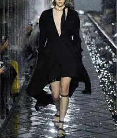 sacai ニット ワンピース ブラックのサムネイル