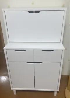 LOWYA［幅60]チェストドレッサー コンパクト 収納　スツール付