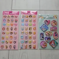 ディズニープリンセス シールセット 3枚