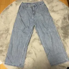 GU スーパーバギーデニムスラックス S