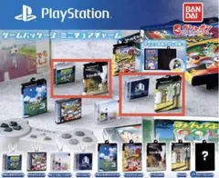 ゲームパッケージミニチュアチャーム　PlayStation ４点セット