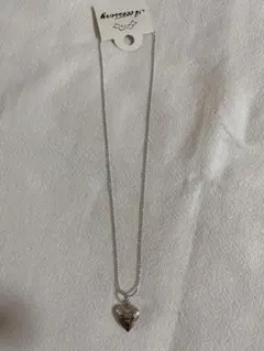 ハート型ペンダント ネックレス シルバー