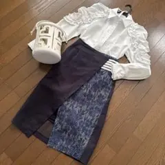 スリーフォータイム　ドールアップウップス　スカート　タイト　レース切り替え