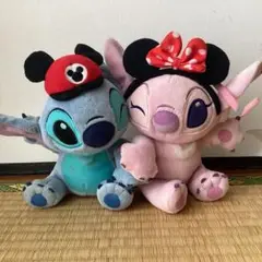 ディズニー スティッチ&エンジェル ペアぬいぐるみ リゾート限定 くっつき 磁石