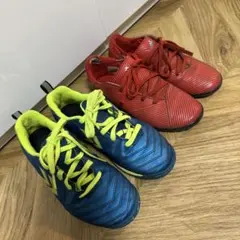 サッカーシューズ 2足セット　20、21cm
