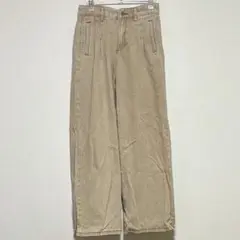 ワイドレッグパンツ ベージュ