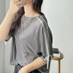 グレー シースルー　トップス